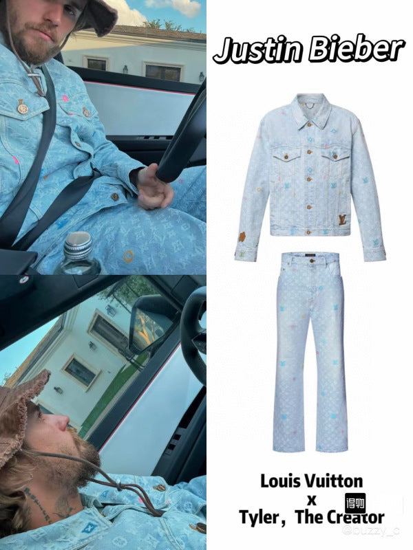 LVC020   New high-quality spring and autumn men'sand women’s jacket denim jacket clothes