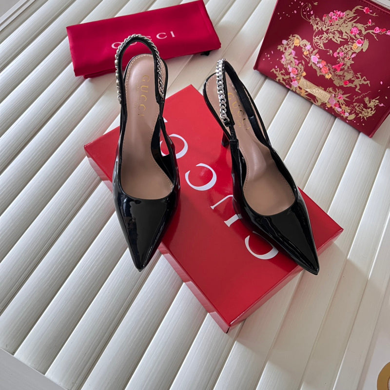 MGS16 Slippers Women 8CM heel shoes 35-41 With box