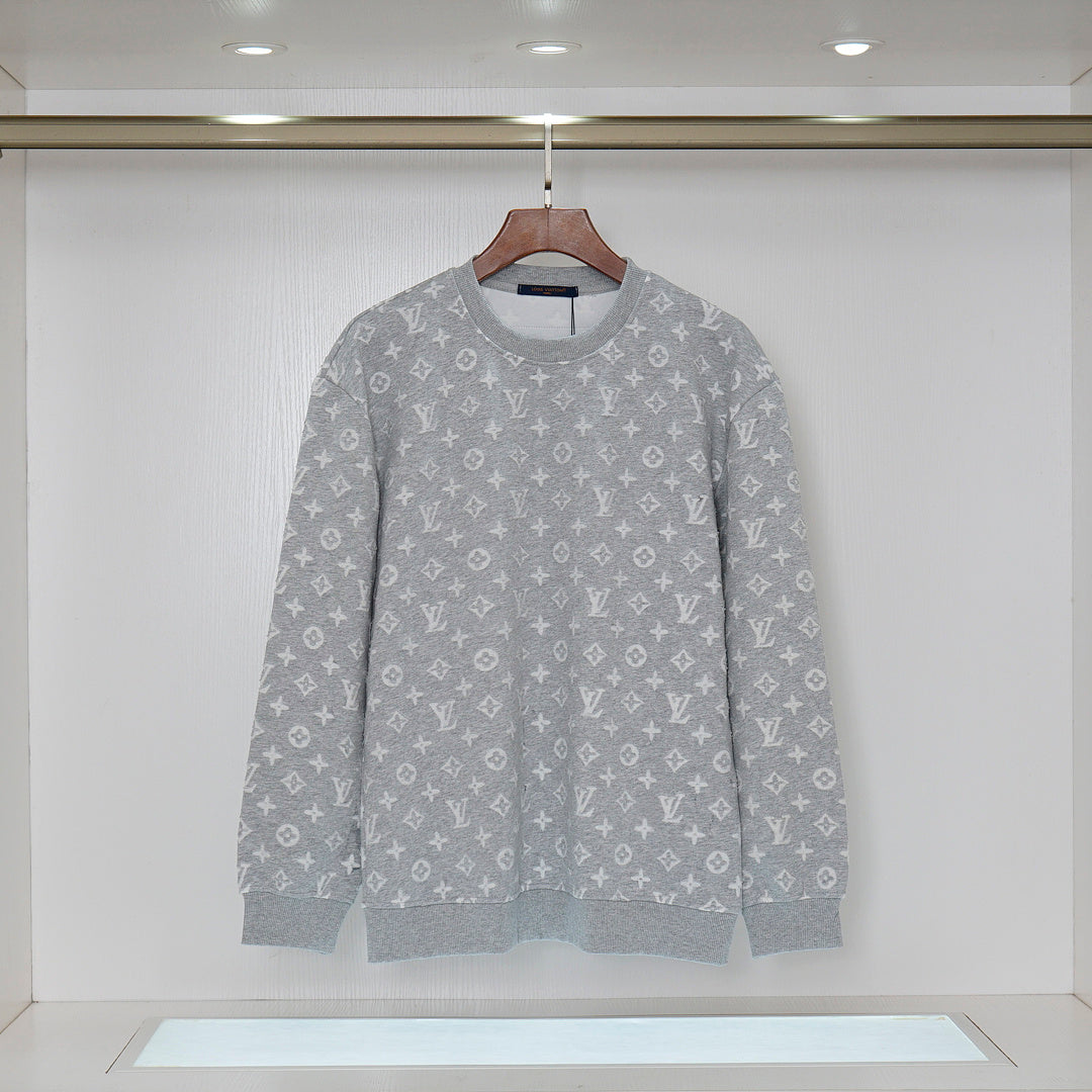 LVC403 New men's and women's spring and autumn hoodies, round neck pullovers, pure cotton clothing
