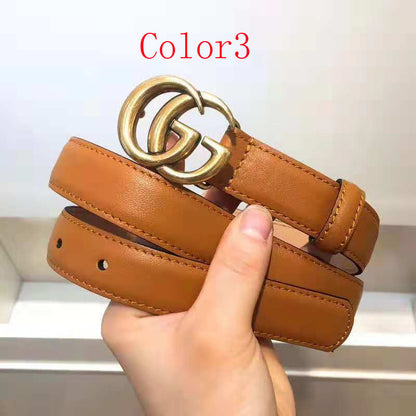 GCBL24 wide Real Leather 2.5CM total length 95-110cm Belt with all packing