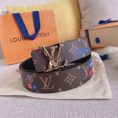 LBL3 Real leather 4.0CM 95-125CM Belt with all packing