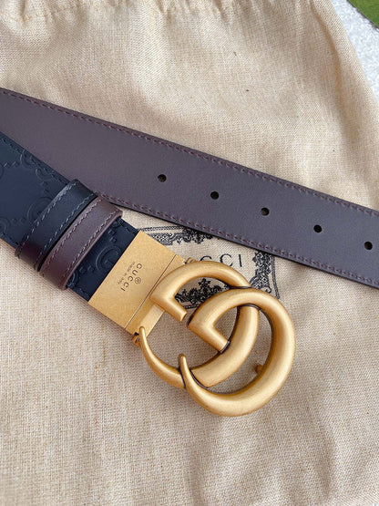 GBL1 Real leather 3.7CM 95-125CM Belt with all packing