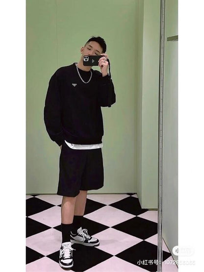 PRC12   New Men's and women’ s Spring Autumn Long Sleeve Casual Clothing