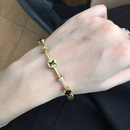 ls011  316L steell gold plated bracelet charm bracelet   Jewelry