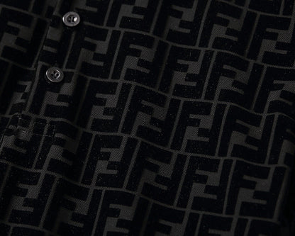 FDC10  Men's short sleeved lapel polo shirt clothing