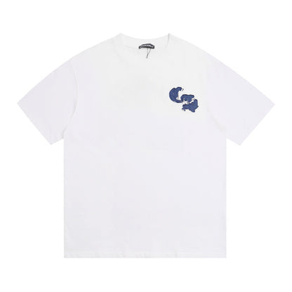 KLC17 New high-quality pure cotton men's and women's summer short sleeved top clothing