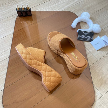 MBCS12 Leather Slippers Size 35-41 Shoes with Box