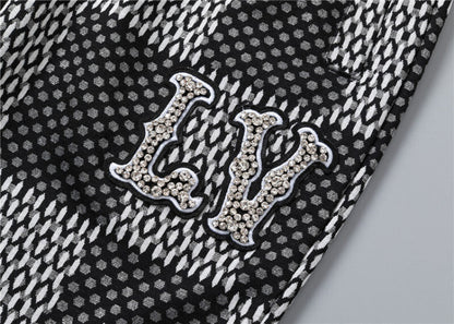 LVC025 New men's spring and autumn thin style outerwear+long pants pure cotton casual suit clothing