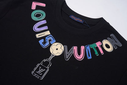 LVC002  Men's and women's summer short-sleeved T-shirt clothes