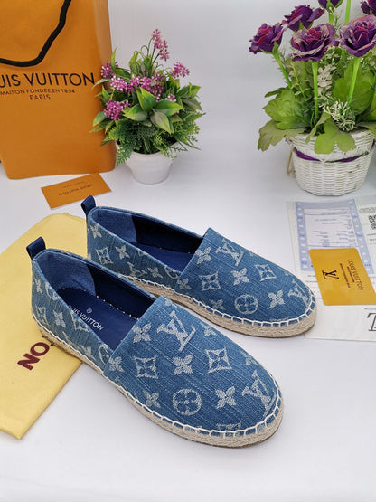 OLS34 Leather Women 35-42 Shoes Fisherman's shoes With box