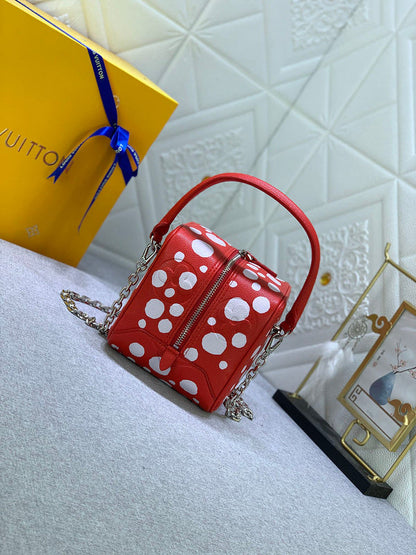 LLP014 High quality leather bag 16x16x16CM handbag