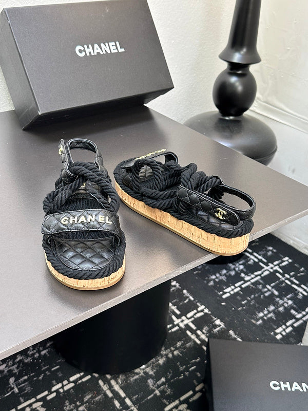 GCS2 Leather shoes Women35-41 Slipper with box