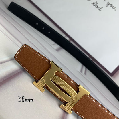 HBL5 Real leather 3.8CM 95-125CM Belt with all packing