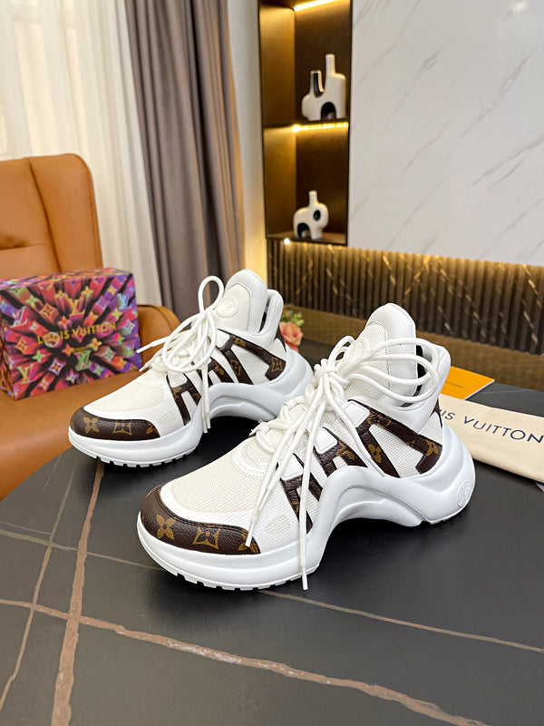 OLS29 Leather Women 5.5CM Shoes 35-42 with box