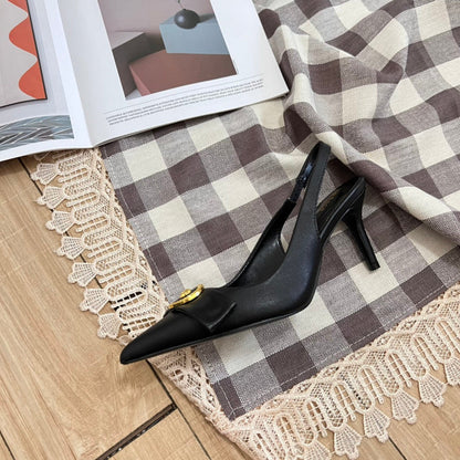 MJVS11 Leather Women 7CM Heel shoes 35-42 With box