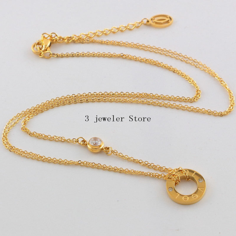 CAN24 Necklace 316L steel plating gold Jewelry