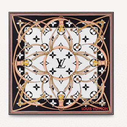 XLC03 Silk satin 90-90CM Scarf