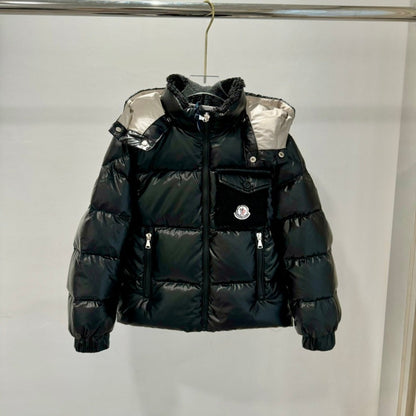 043023  Men's and women's lamb wool collar pocket decoration down   kids  jacket clothes