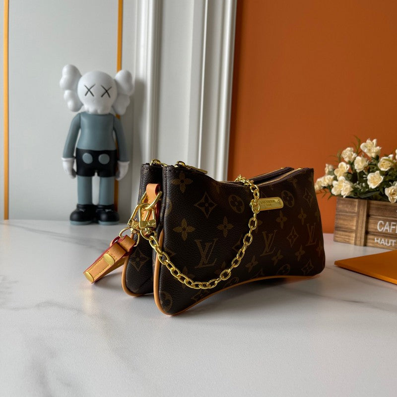 LLP08 Leather bag 24.5-13.5-6.5CM Denim Bags