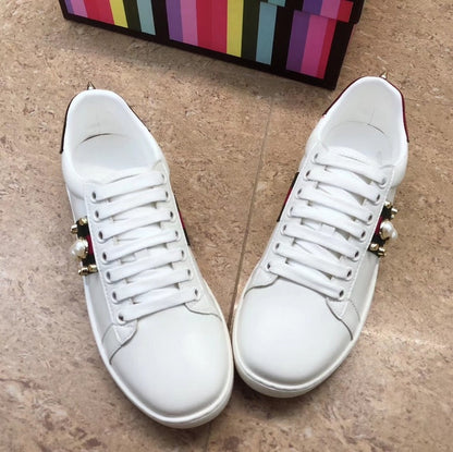 MJGS43 Women 35-40 Man 40-44 Leather shoes  with box