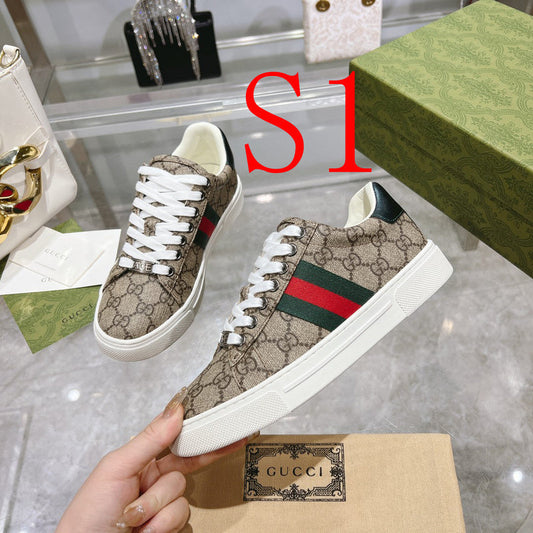 HFGS4 Real leather shoes Women 35-41 Man 40-45 with box