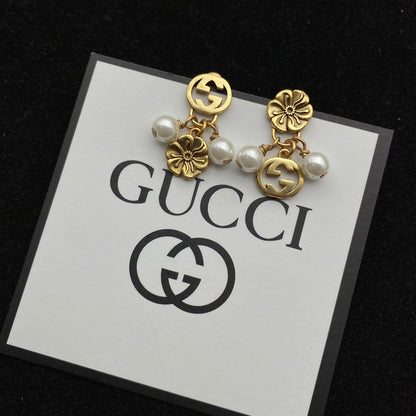 GE72 Double G flower stud earrings  Jewelry