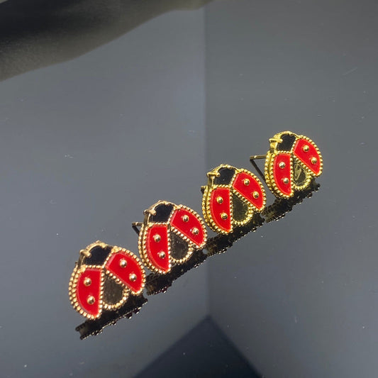 AVSE5   New ladybug stud earrings jewelry