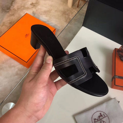 OHS01 Couples slipper Leather Shoes 35-42 with box