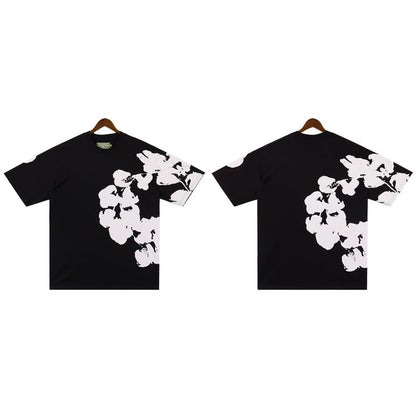 MMC7 New Cotton Flower Summer Short sleeved Top+Short sleeved Clothes