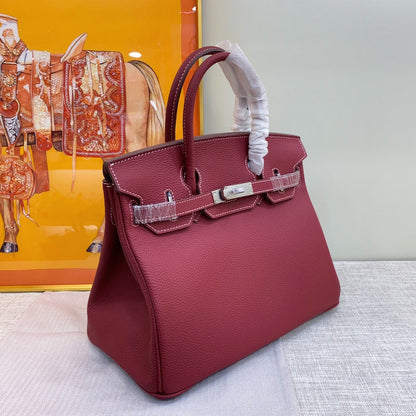 GHP2 Leather Cowhide Bag 25CM 30CM 35CM High quality Birkin Bag