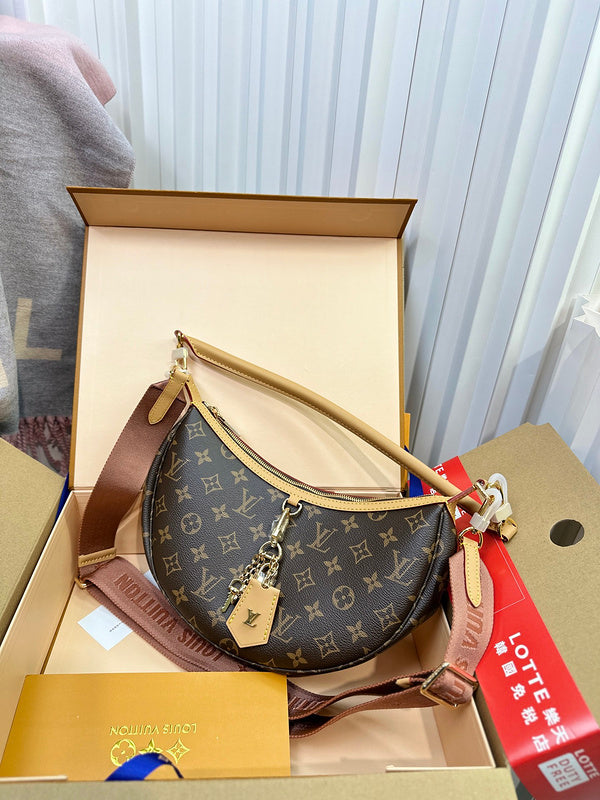 MLP01   Women's new fashion 22x9x33cm moon bag