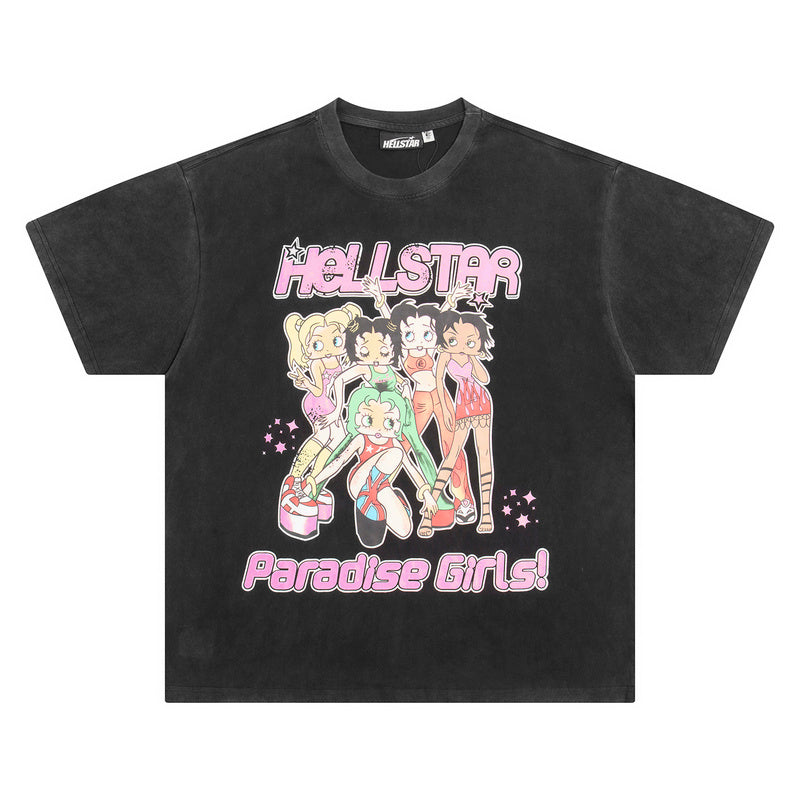 HEC5  Men's and women's summer short-sleeved T-shirt clothes