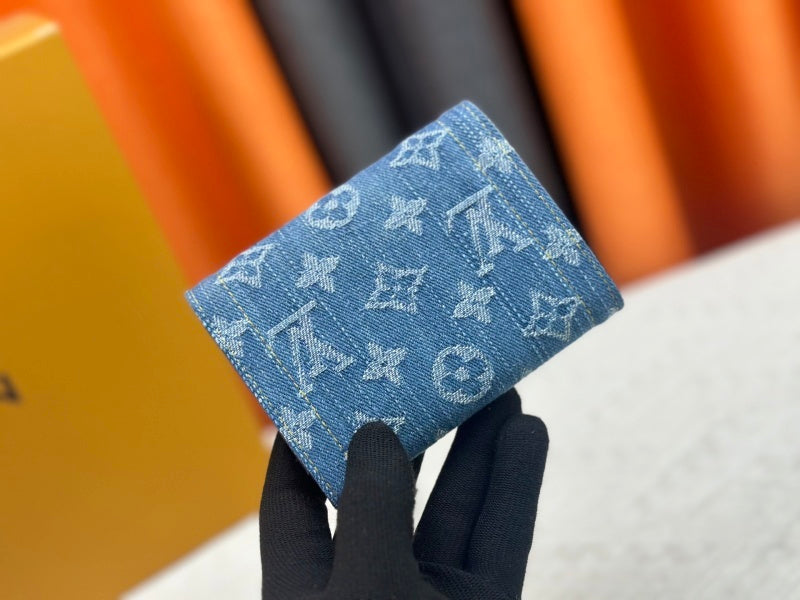 LLP225 Leather Bag 12-9.5-1.5CM Wallet Bags With Box