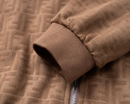 FDC15 New Spring and Autumn thin imitation deer skin velvet jacket long sleeved cardigan clothes