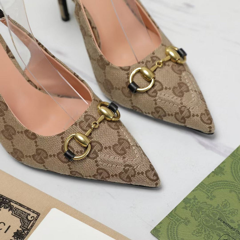 JHGS6 High heels 8.5CM size 35-42 Women leather shoes with box