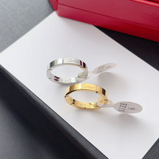 J118   Men's and women's titanium steel ring jewelry