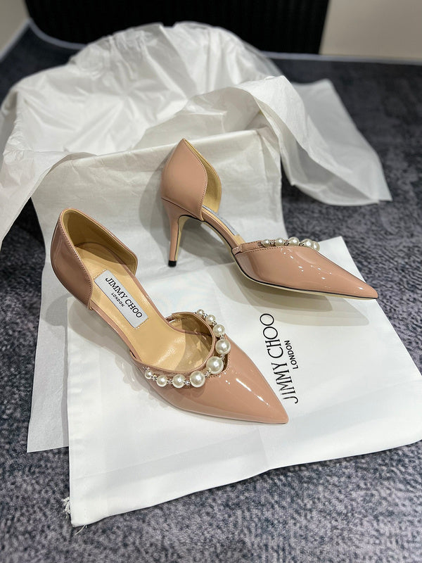 MBJS1 Leather 7CM Slippers Size 35-42 Shoes with Box