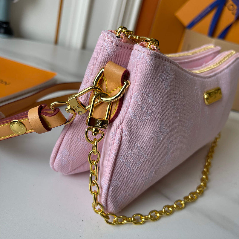 LLP08 Leather bag 24.5-13.5-6.5CM Denim Bags