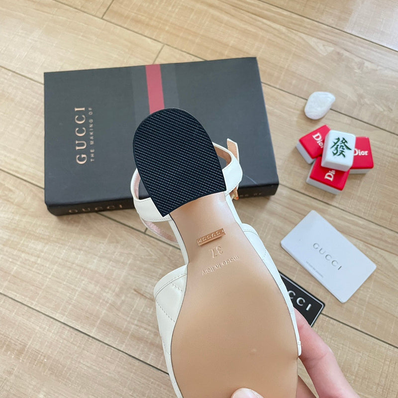 MJGS52 Slippers 6.5CM Women shoes 35-40 With box