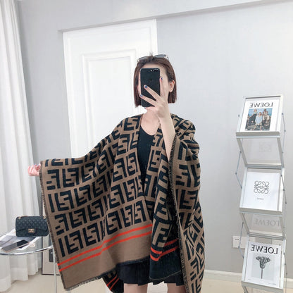 XFC13 Cashmere blend 140-140CM blanket Scarf