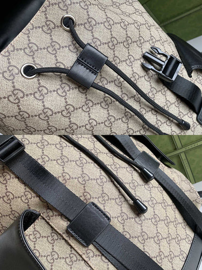 LGP22 Men  Bag 34-42-16CM Leather knapsack bags