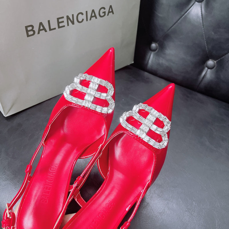 MBS11 Slippers Women 8CM heel shoes 35-42 With box