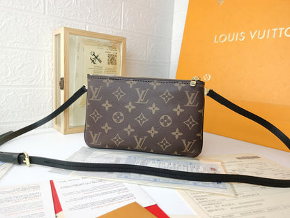 LLP040 High quality leather bag 20x12.5x3CM