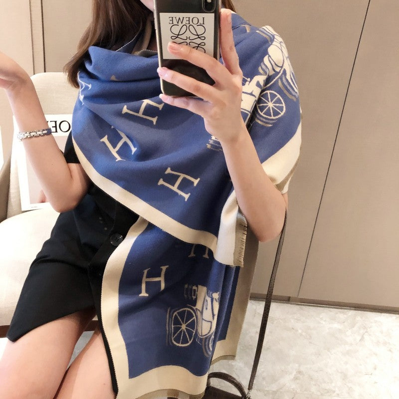 XHC2 cashmere blend 65-180CM Scarf