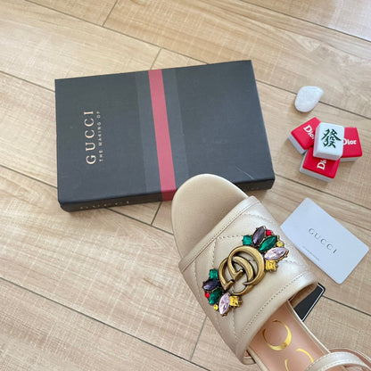 MJGS52 Slippers 6.5CM Women shoes 35-40 With box