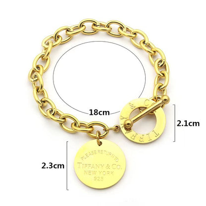 TB05     Round Pendant Bracelet Jewelry