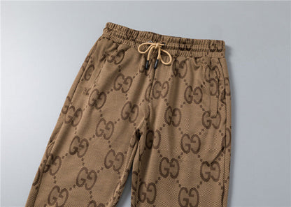 GUC0100  New men's spring and autumn thin style outerwear+long pants pure cotton casual suit clothing