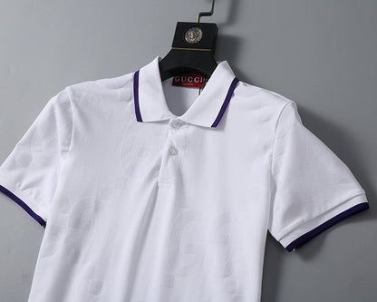 GUC055 Men's short sleeved lapel polo shirt clothing