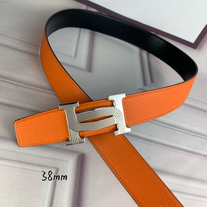 HBL5 Real leather 3.8CM 95-125CM Belt with all packing