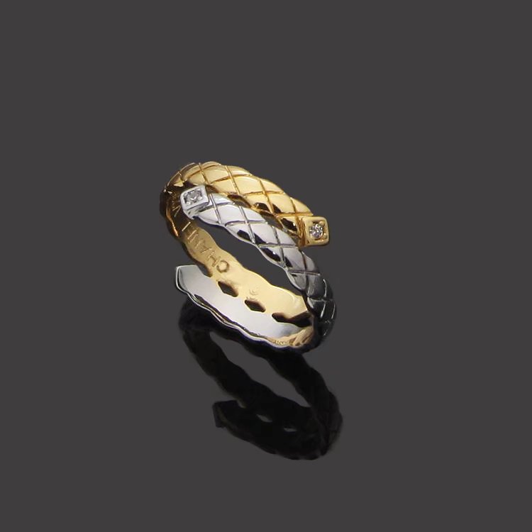 CJ02   Double color ring jewelry for lovers